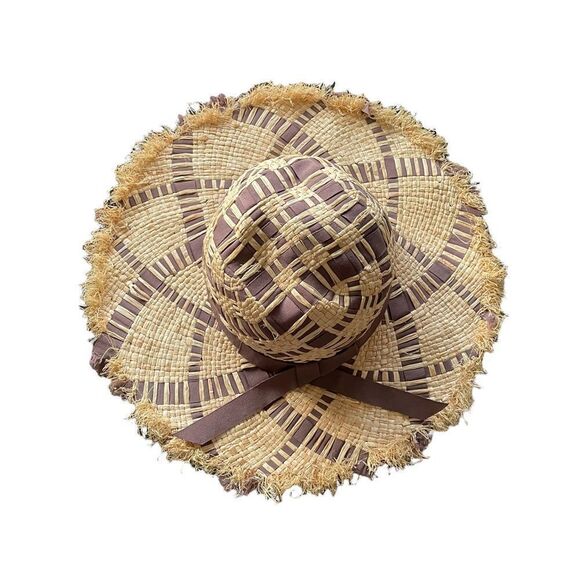 𝅺D&Y Straw Woven Lightweight Floppy Sun Hat
Tan Brown One Size - Picture 1 of 13